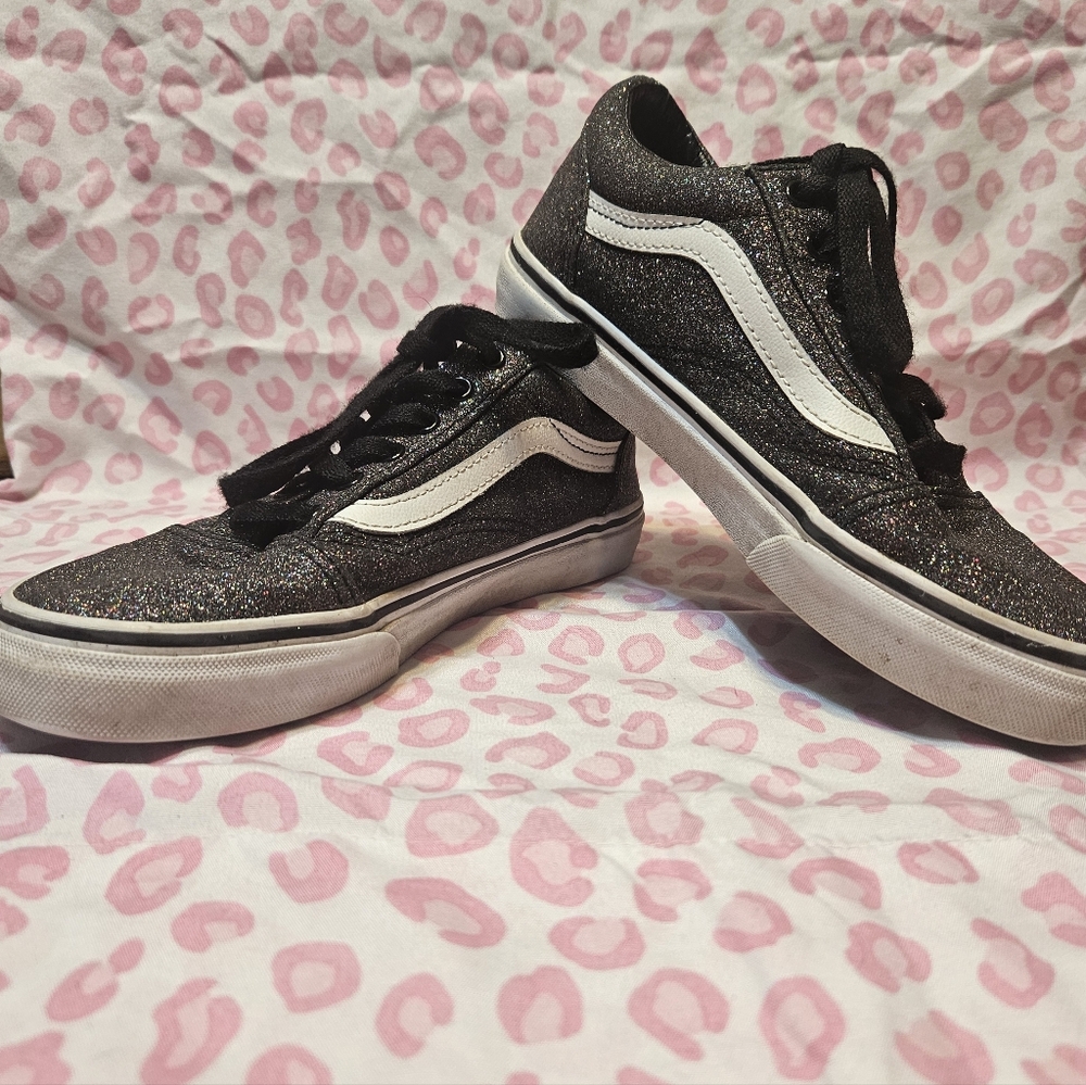 VANS OG OLD SKOOL GLITTER BLACK SPARKLE